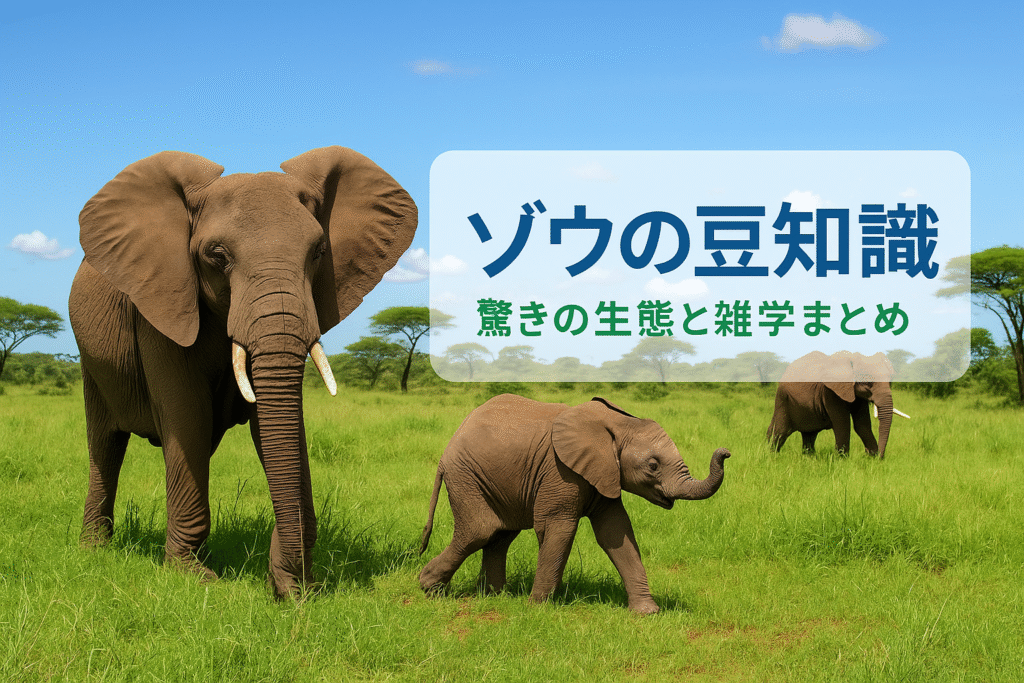 ゾウの豆知識で会話が弾む