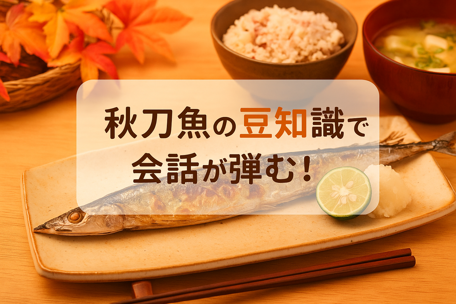 秋刀魚の豆知識で会話が弾む