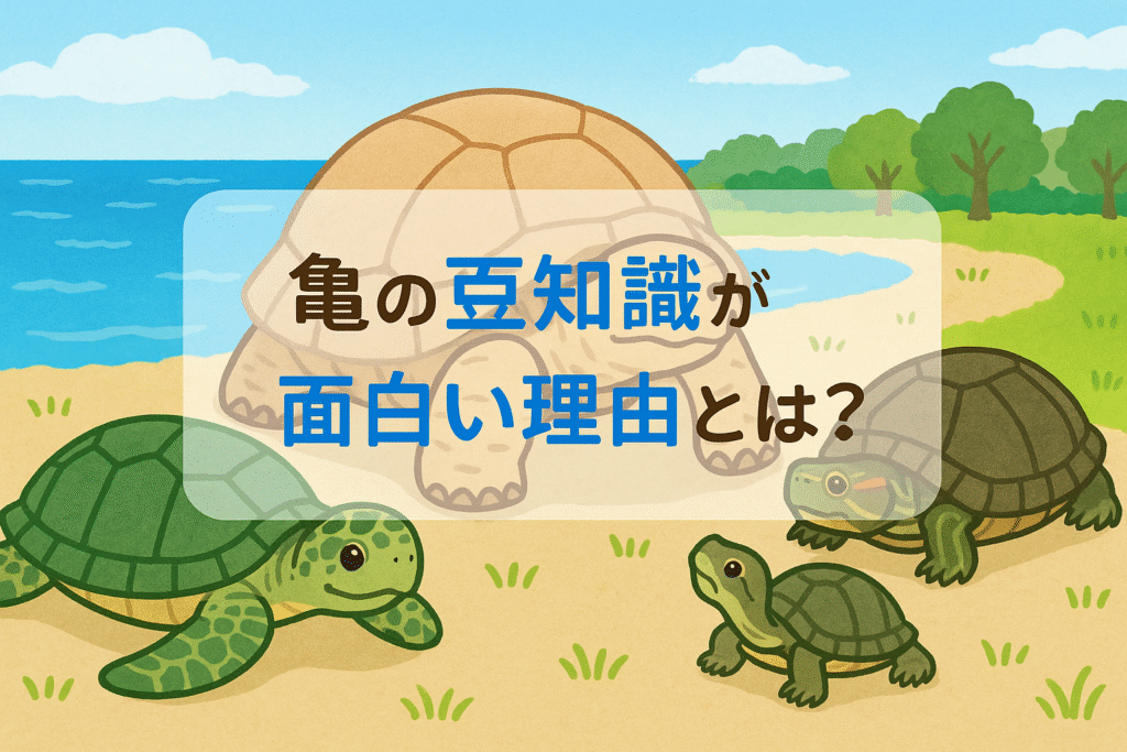 亀の豆知識が面白い理由とは