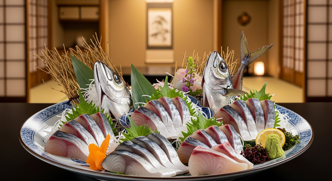 日本各地のブランド鯖を表現した豪華な盛り合わせ