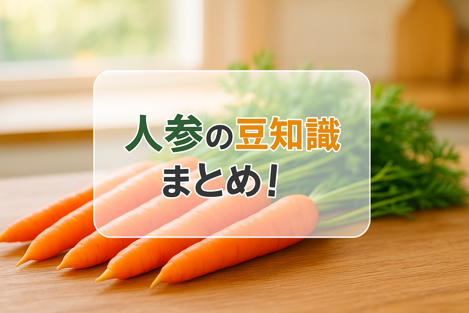 人参の豆知識まとめ！