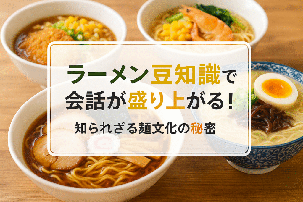 ラーメン豆知識で会話が盛り上がる