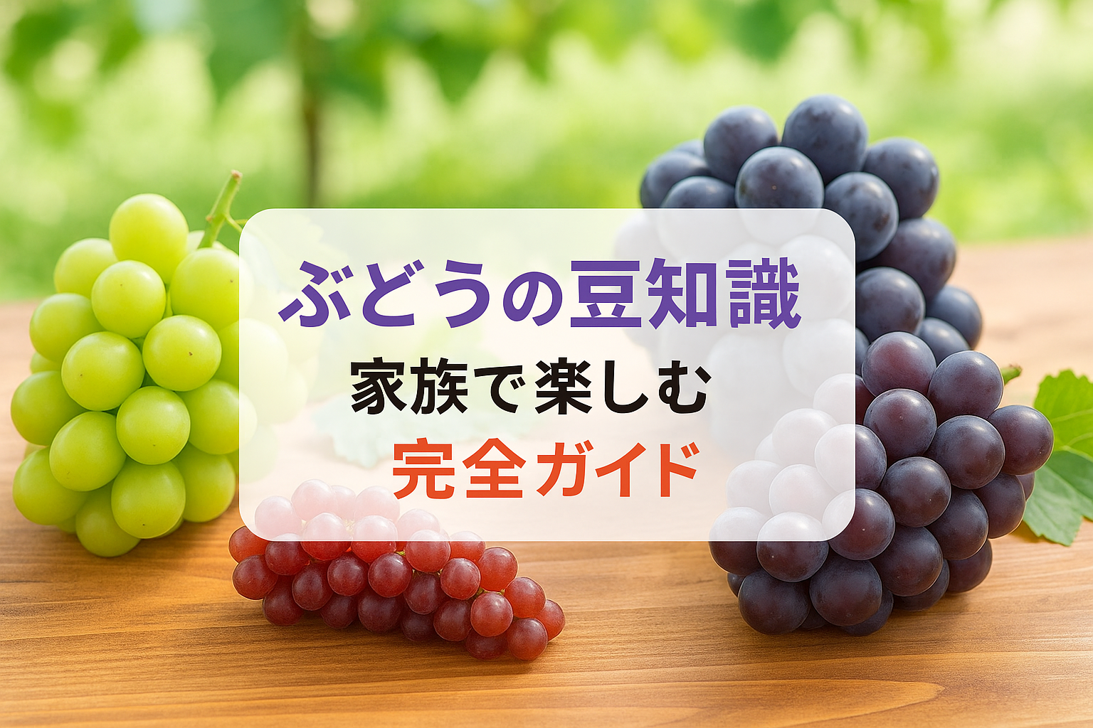 ぶどうの豆知識で会話が弾む！