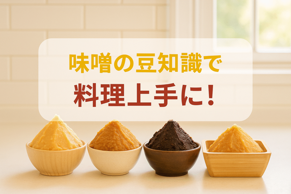 味噌の豆知識で料理上手に