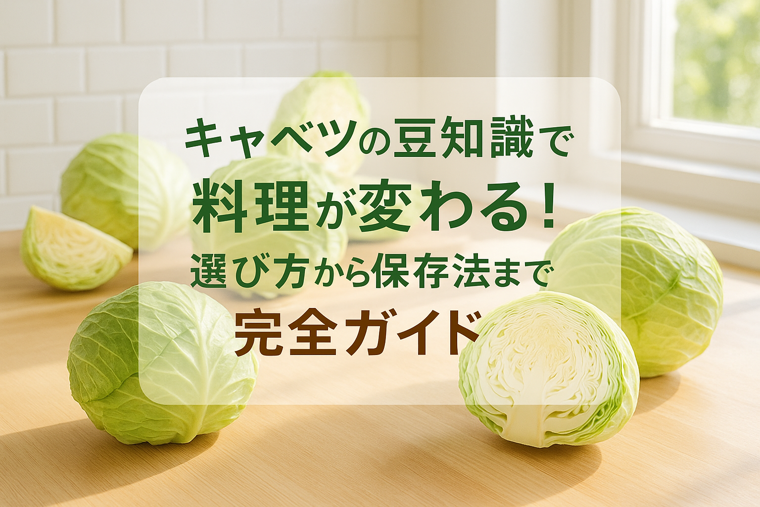キャベツの豆知識で料理が変わる!