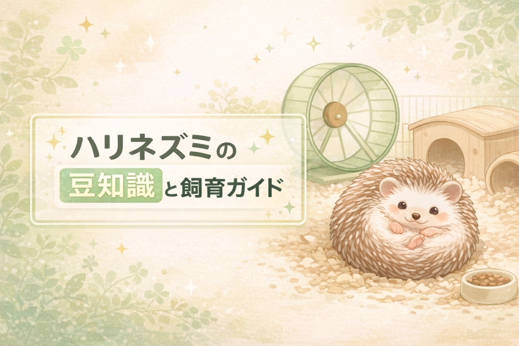 ハリネズミ豆知識で楽しむ性格と行動と飼育方法まとめでペット初心者も安心