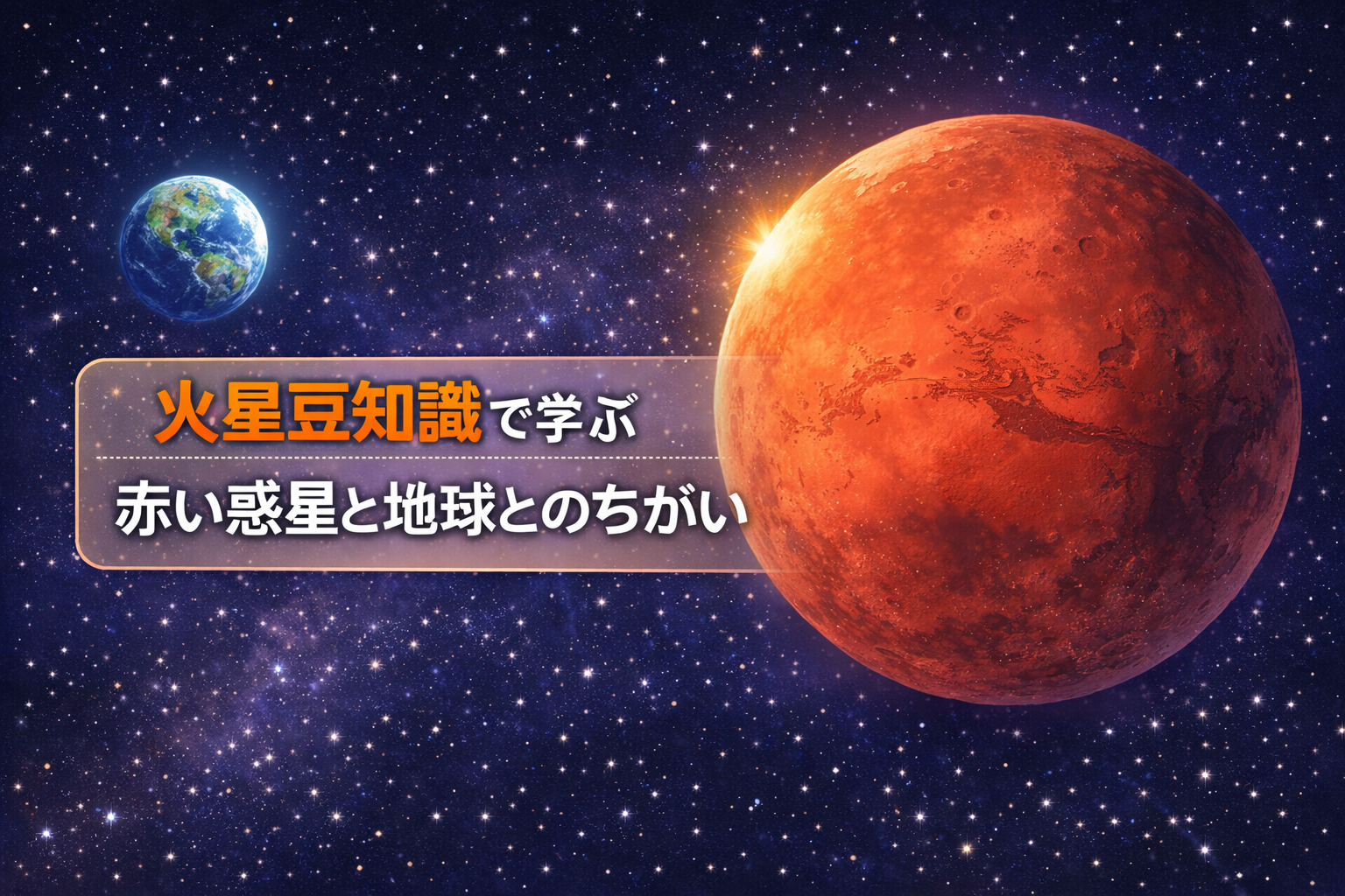 火星豆知識でわかる惑星の魅力
