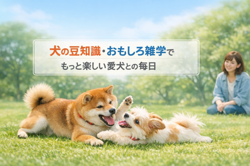 犬の豆知識がおもしろすぎる雑学大全
