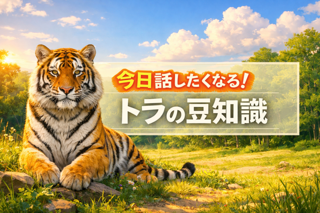 トラの豆知識で種類