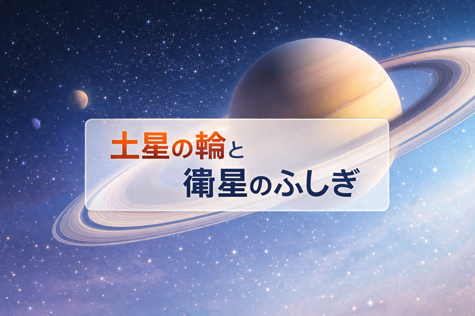 土星豆知識で知る環の秘密と衛星の謎