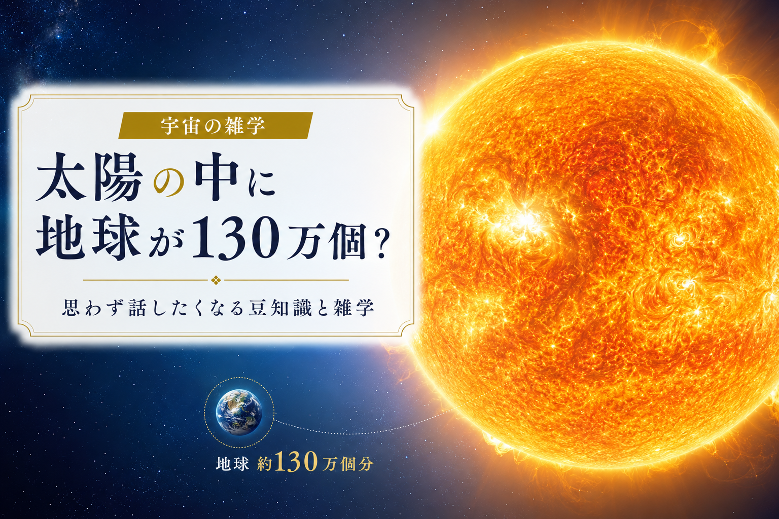 太陽についての豆知識