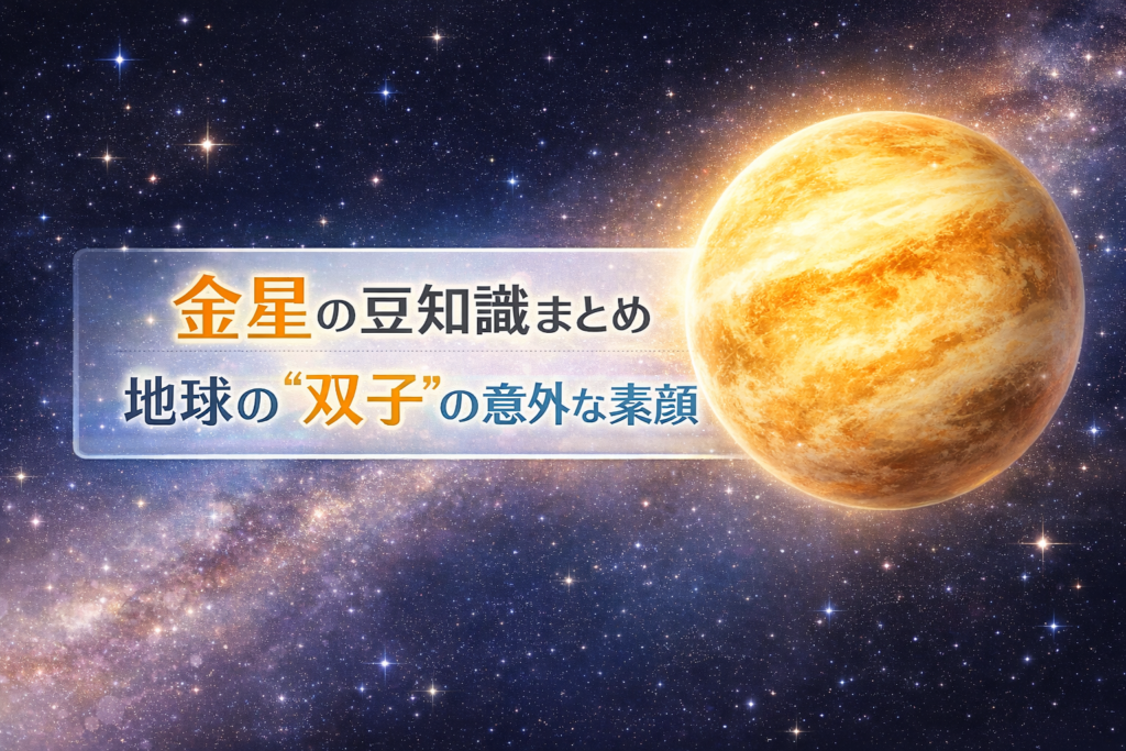 金星豆知識で楽しむ宇宙の雑学大全