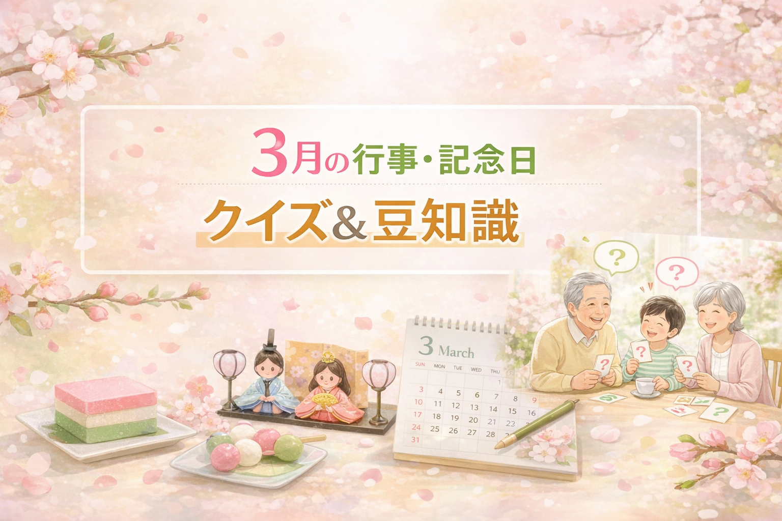 3月の豆知識で会話がはずむ！