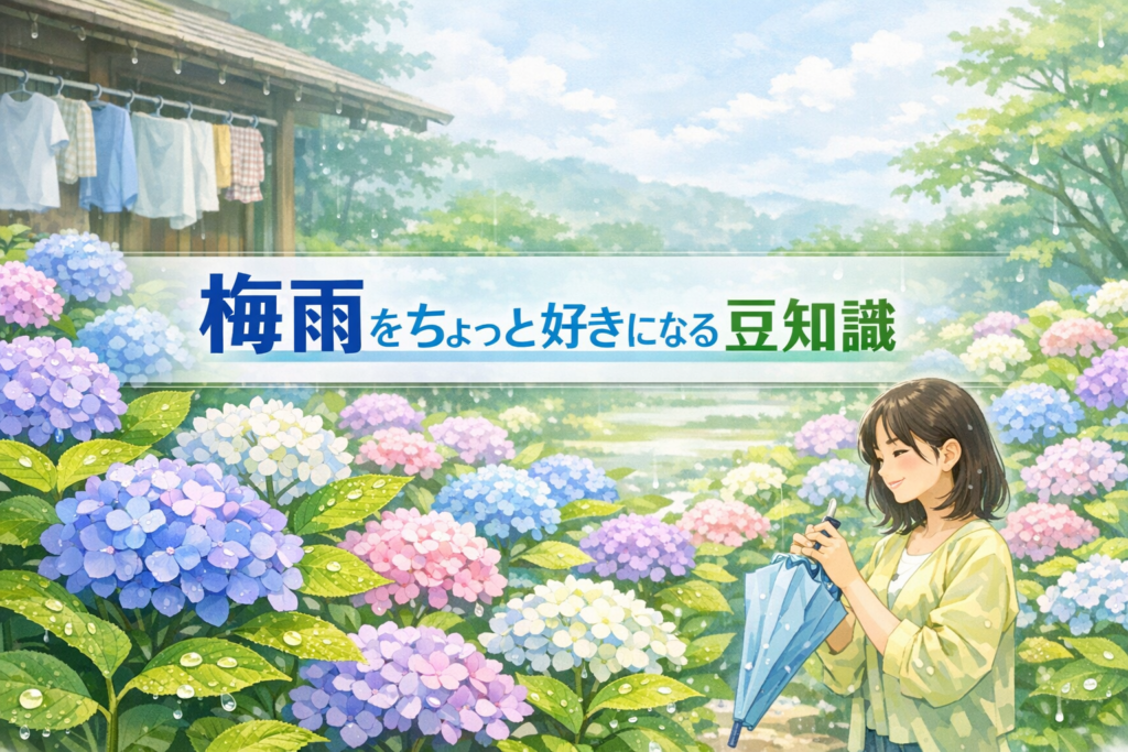 梅雨の豆知識で楽しむ雑学まとめ