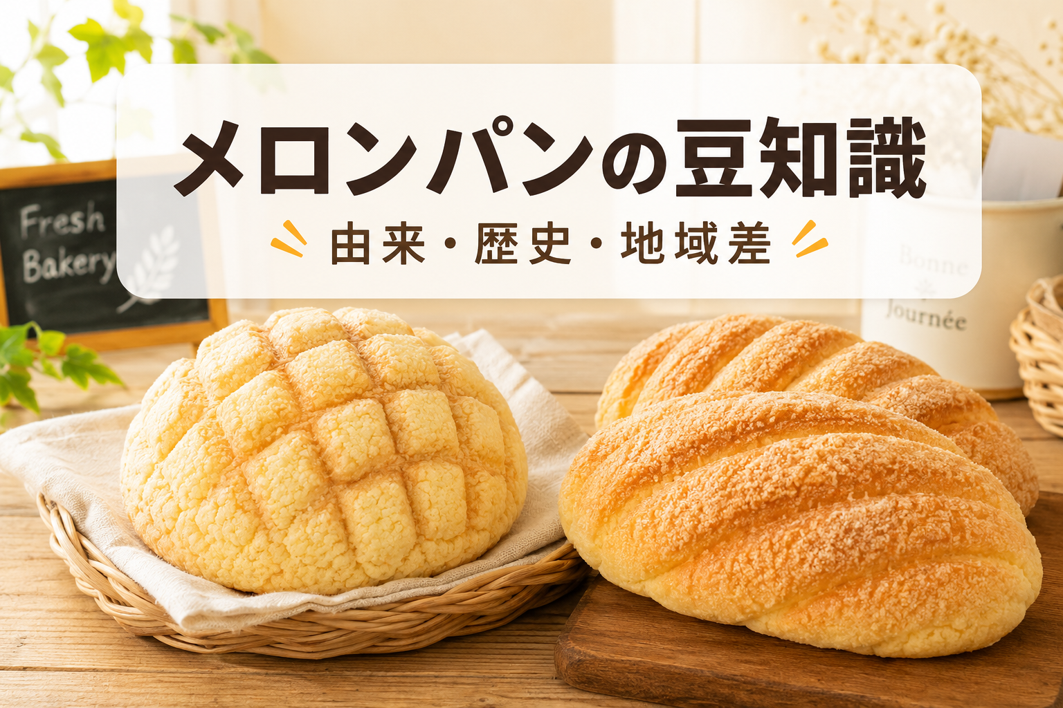 メロンパンの豆知識