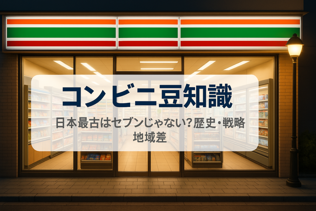 コンビニ豆知識、日本最古はセブンじゃない？歴史・戦略・地域差まとめ